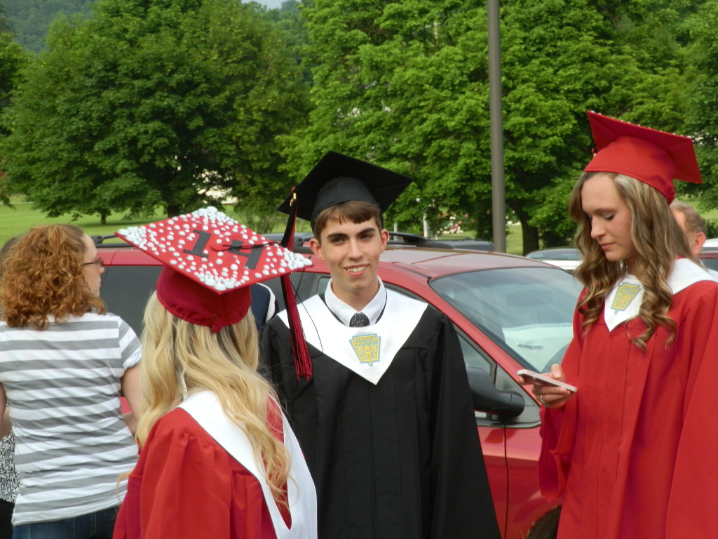 Arriving for the Ceremony