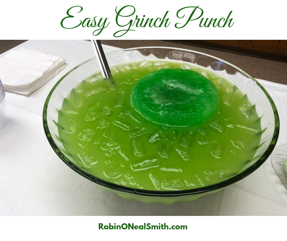 Glowing Grinch Punch - Easy Christmas Party Recipe